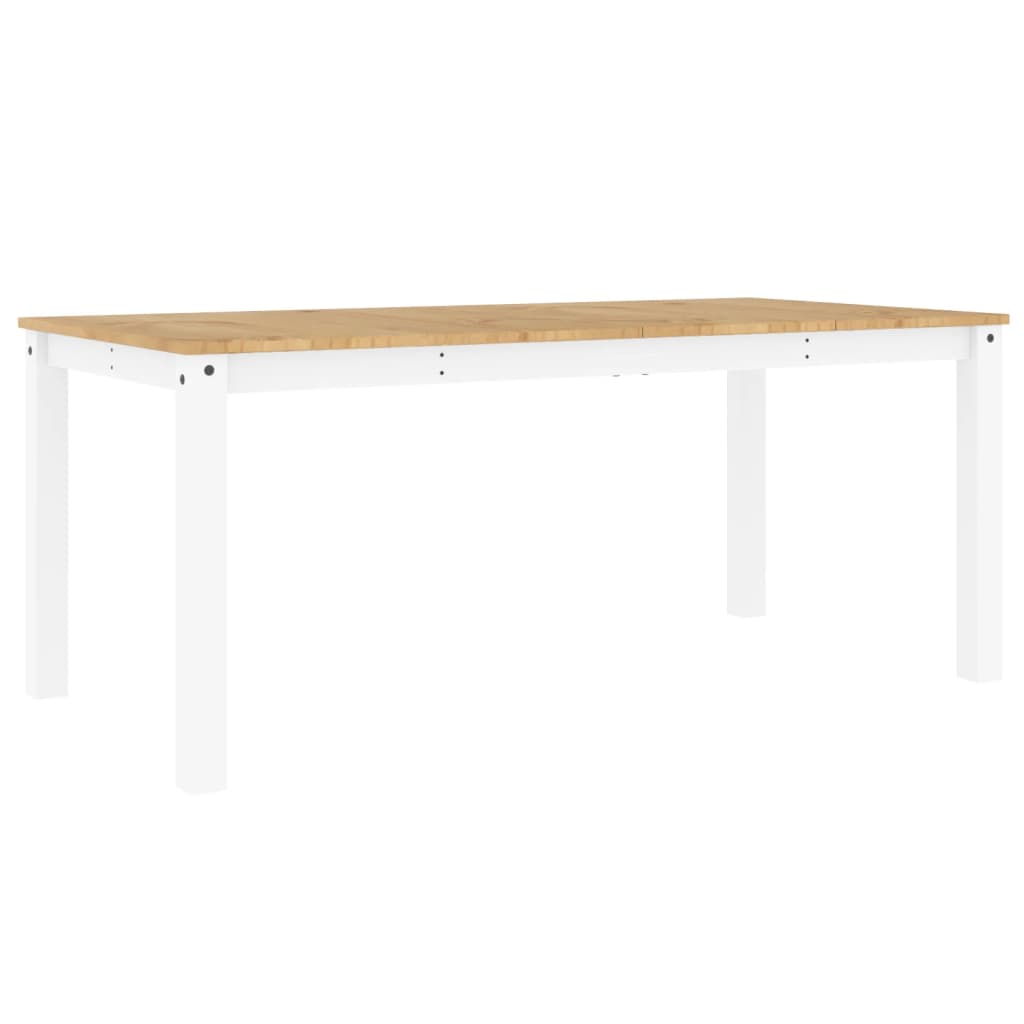 Spisebord Kjøkkenbord Panama hvit 180x90x75 cm heltre furu