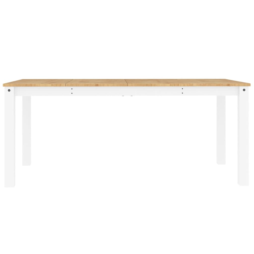 Spisebord Kjøkkenbord Panama hvit 180x90x75 cm heltre furu