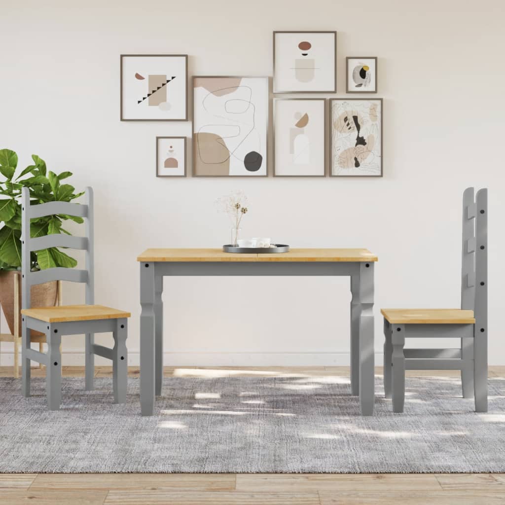 Spisebord Kjøkkenbord Grå Corona 112x60x75 cm heltre furu