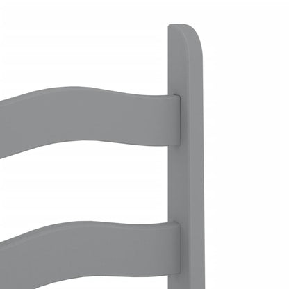 Spisestoler 2 stk Corona grå 42x47x107 cm heltre furu