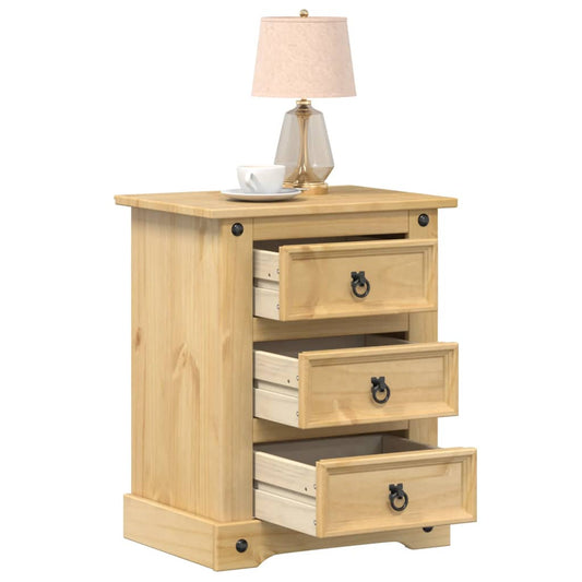 Nattbord Sengbord Tre heltre furu Corona 53x39x66 cm