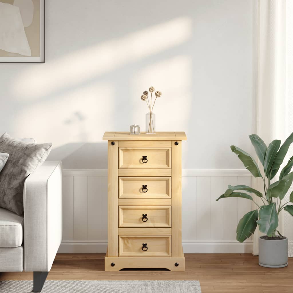 Nattbord Sengbord Tre heltre furu Corona 53x39x84 cm