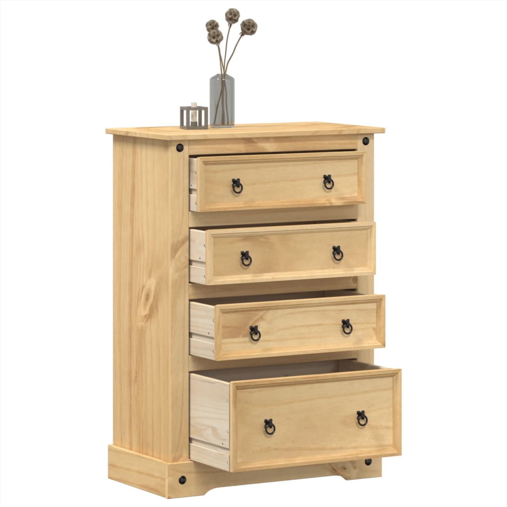 Kommode Tre Corona 80x43x114 cm heltre furu