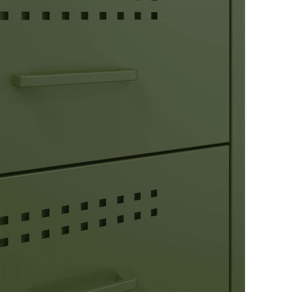 Nattbord Sengbord DIV. olivengrønn 36x39x50,5 cm stål