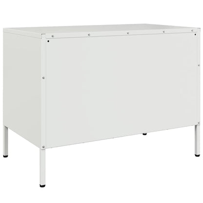 TV-Møbel DIV. TV-benk Hvit 68x39x50,5 cm stål