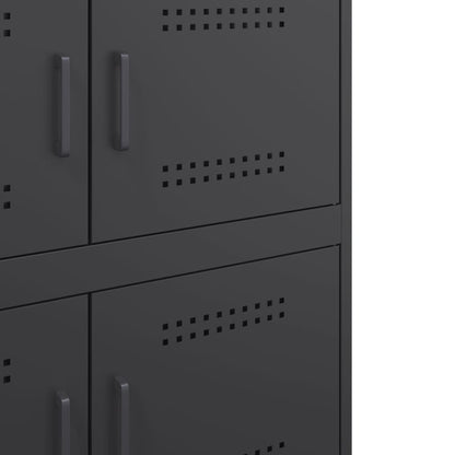 Skjenk DIV. Svart 68x39x79 cm stål