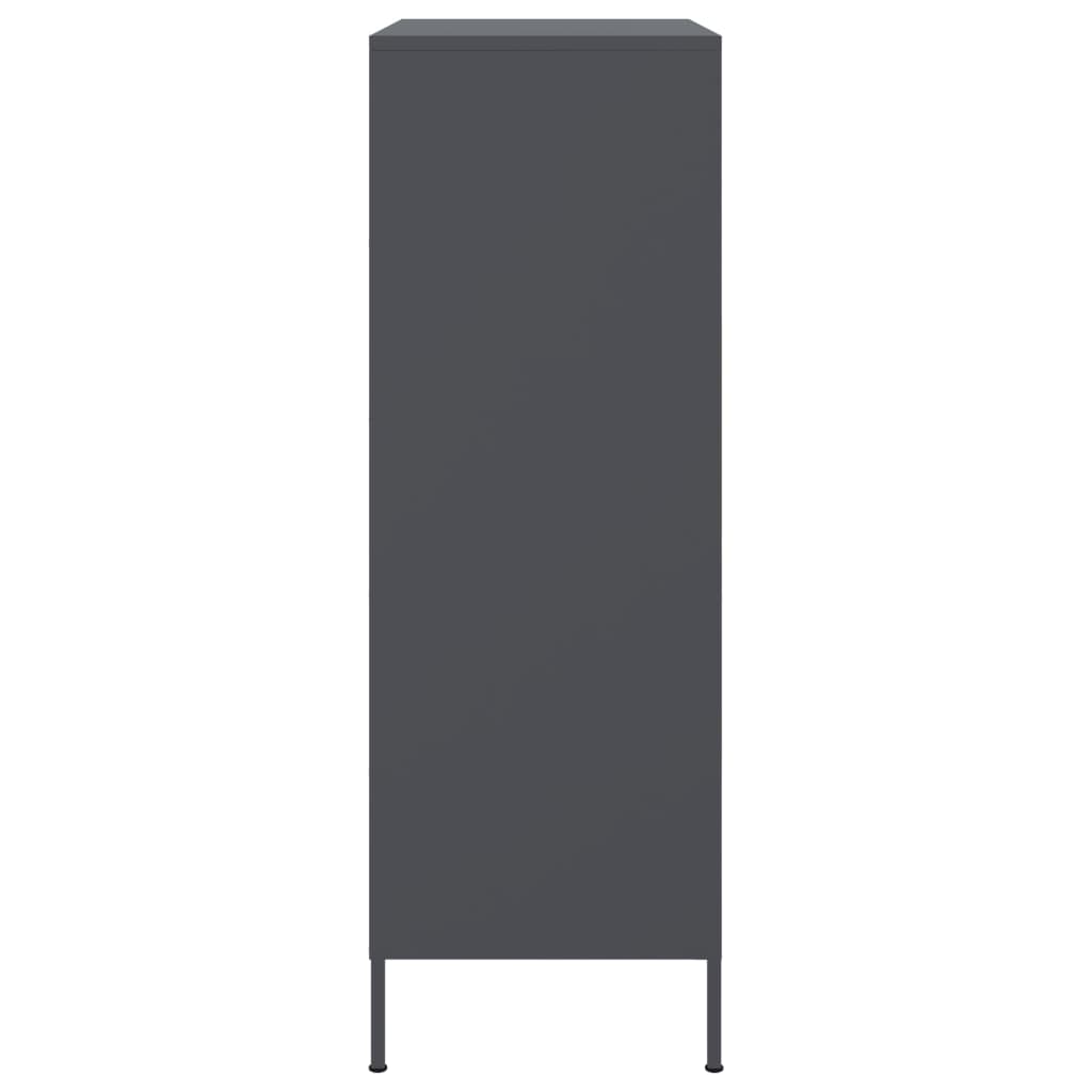 Skap DIV. antrasitt 68x39x113 cm stål