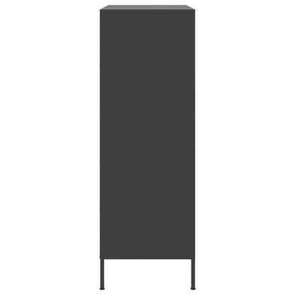 Skap DIV. Svart 68x39x113 cm stål