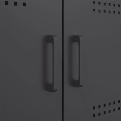 Skap DIV. Svart 68x39x113 cm stål