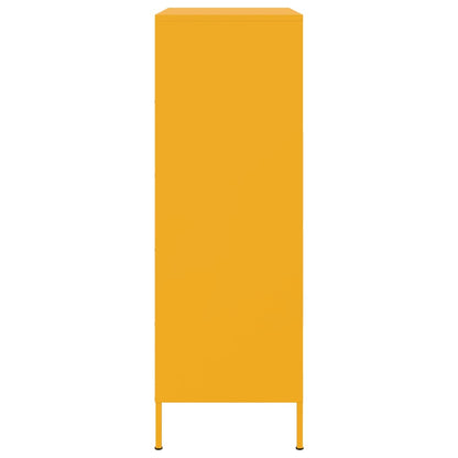 Skap DIV. sennepsgul 68x39x113 cm stål