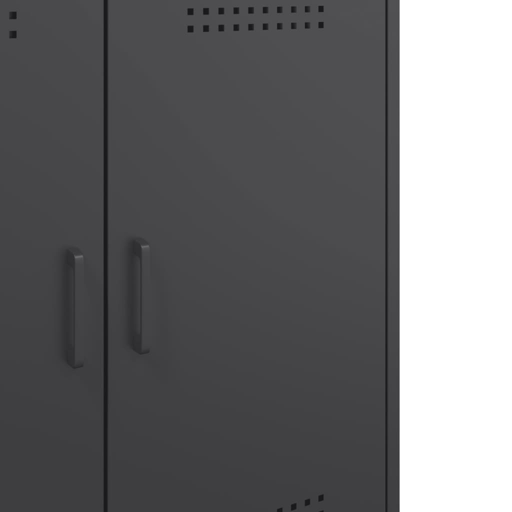 Skjenk DIV. Svart 68x39x79 cm stål