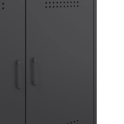 Skjenk DIV. Svart 68x39x79 cm stål