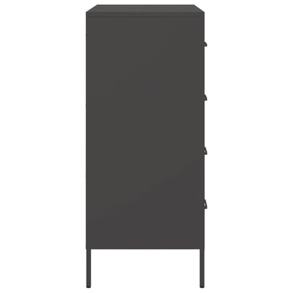 Skjenk DIV. Svart 68x39x89 cm stål