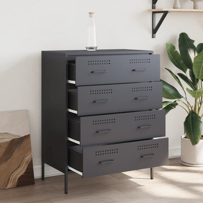 Kommode DIV. antrasitt 68x39x89 cm stål