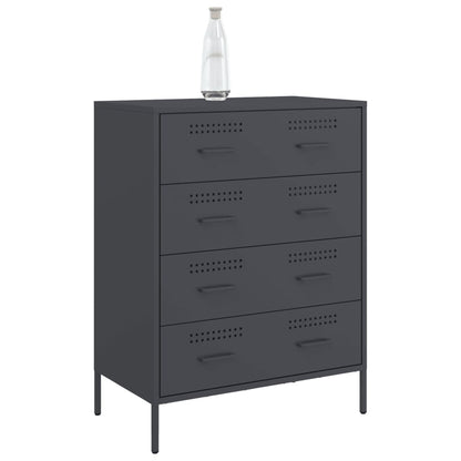 Kommode DIV. antrasitt 68x39x89 cm stål