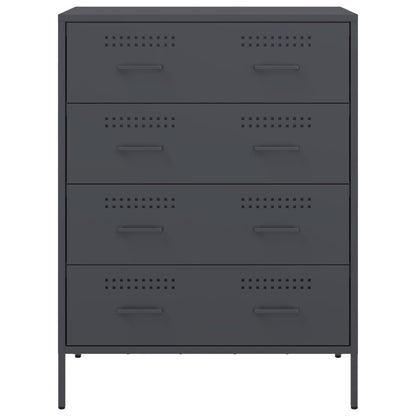 Kommode DIV. antrasitt 68x39x89 cm stål