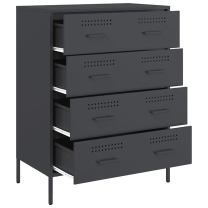 Kommode DIV. antrasitt 68x39x89 cm stål