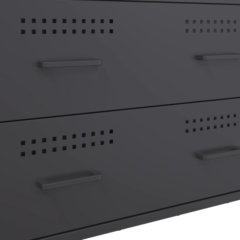 Kommode DIV. antrasitt 68x39x89 cm stål