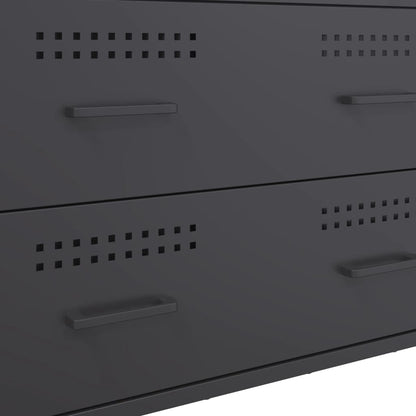 Kommode DIV. antrasitt 68x39x89 cm stål