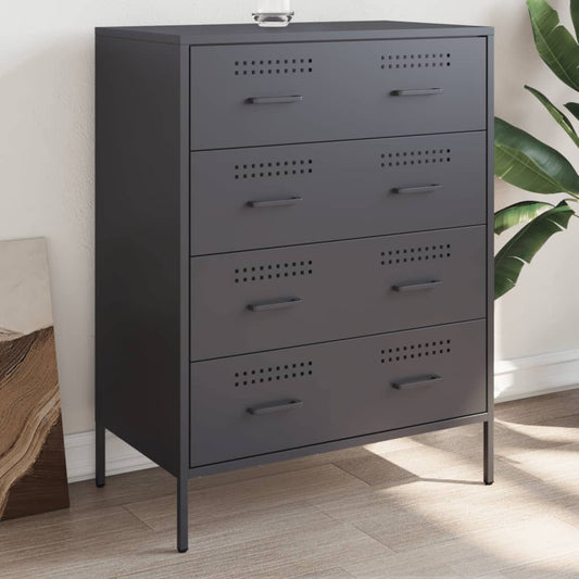 Kommode DIV. antrasitt 68x39x89 cm stål