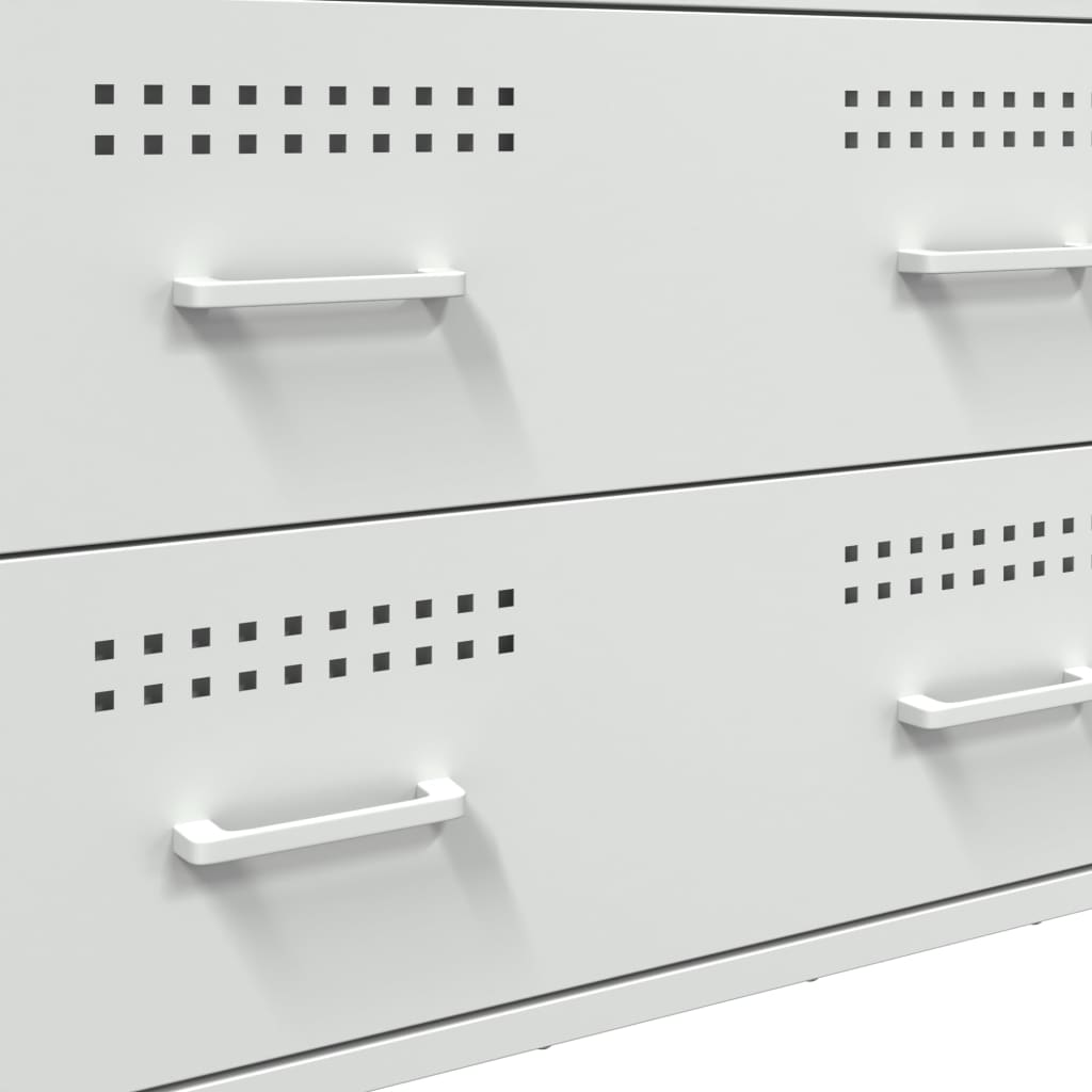 Skjenk DIV. Hvit 68x39x89 cm stål