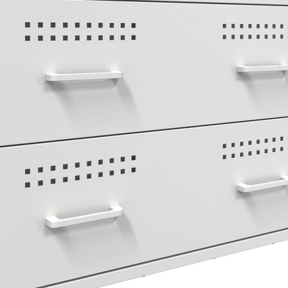 Skjenk DIV. Hvit 68x39x89 cm stål