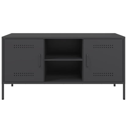 TV-Møbel DIV. TV-benk Svart 100,5x39x50,5 cm stål