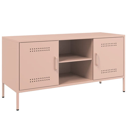 TV-Møbel DIV. TV-benk rosa 100,5x39x50,5 cm stål