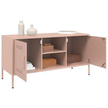 TV-Møbel DIV. TV-benk rosa 100,5x39x50,5 cm stål