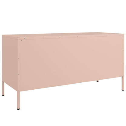 TV-Møbel DIV. TV-benk rosa 100,5x39x50,5 cm stål