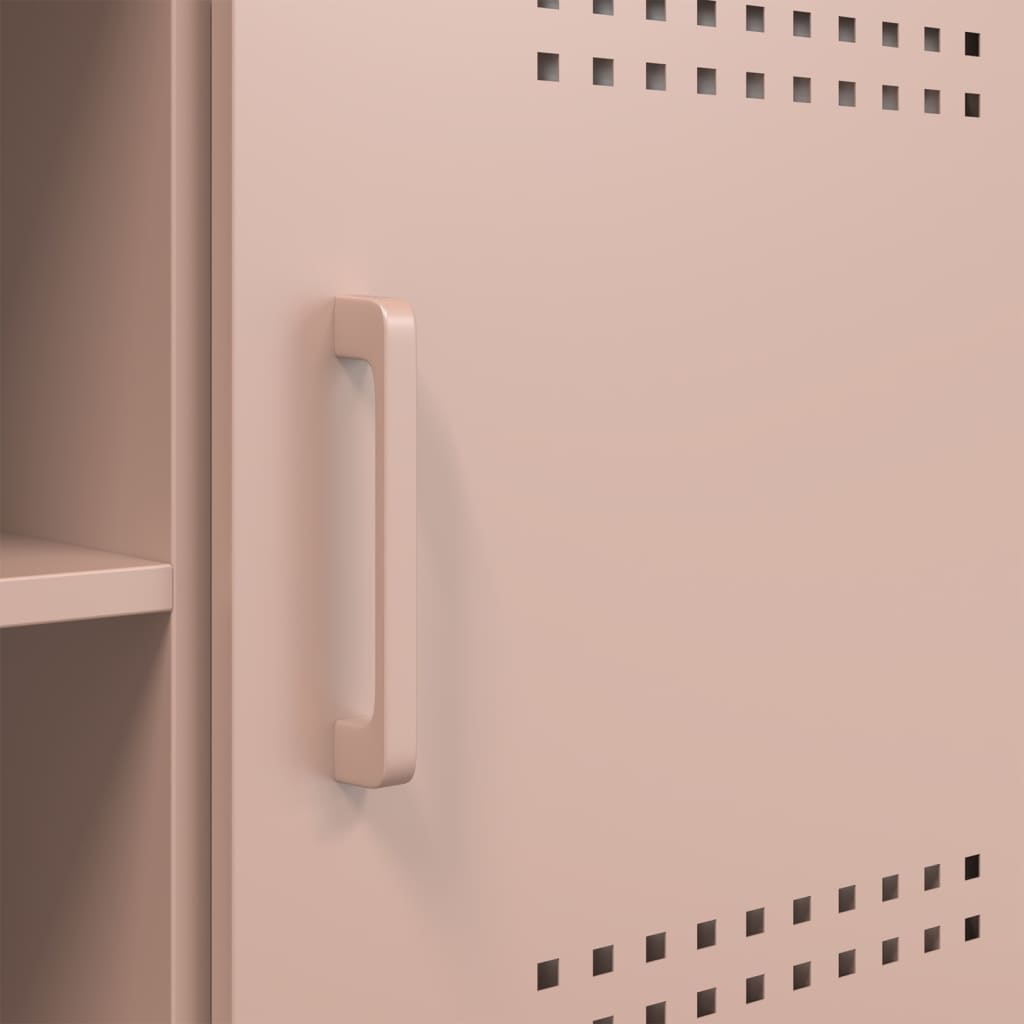 TV-Møbel DIV. TV-benk rosa 100,5x39x50,5 cm stål