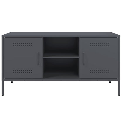 TV-Møbel DIV. TV-benk antrasitt 100,5x39x50,5 cm stål