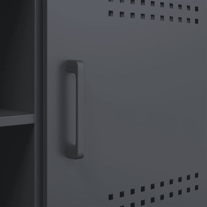 TV-Møbel DIV. TV-benk antrasitt 100,5x39x50,5 cm stål