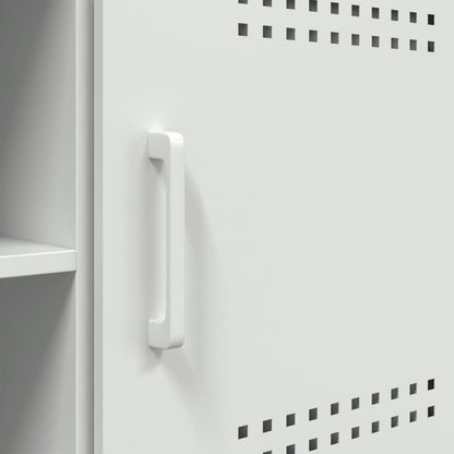 TV-Møbel DIV. TV-benk Hvit 100,5x39x50,5 cm stål