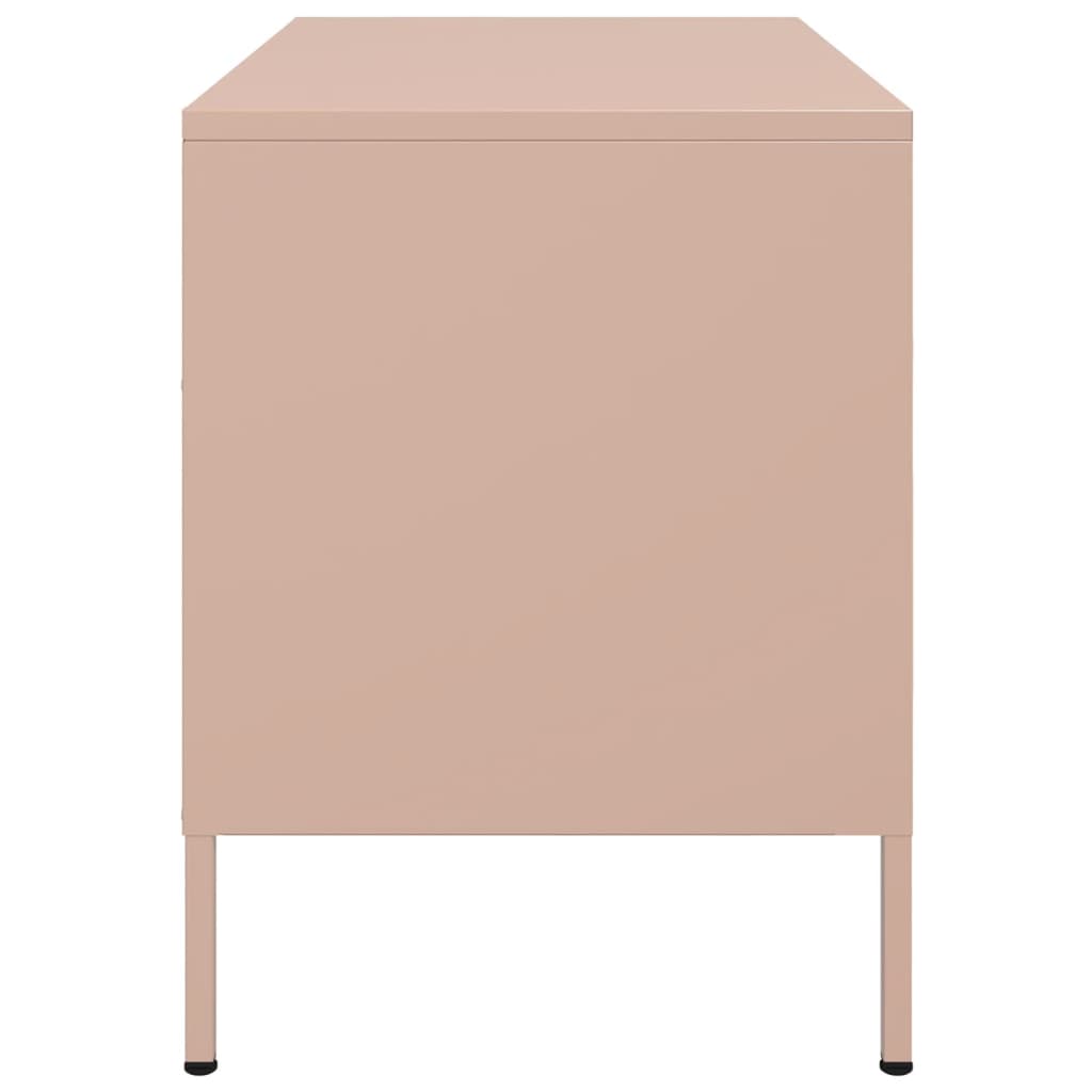 TV-Møbel DIV. TV-benk rosa 68x39x50,5 cm stål