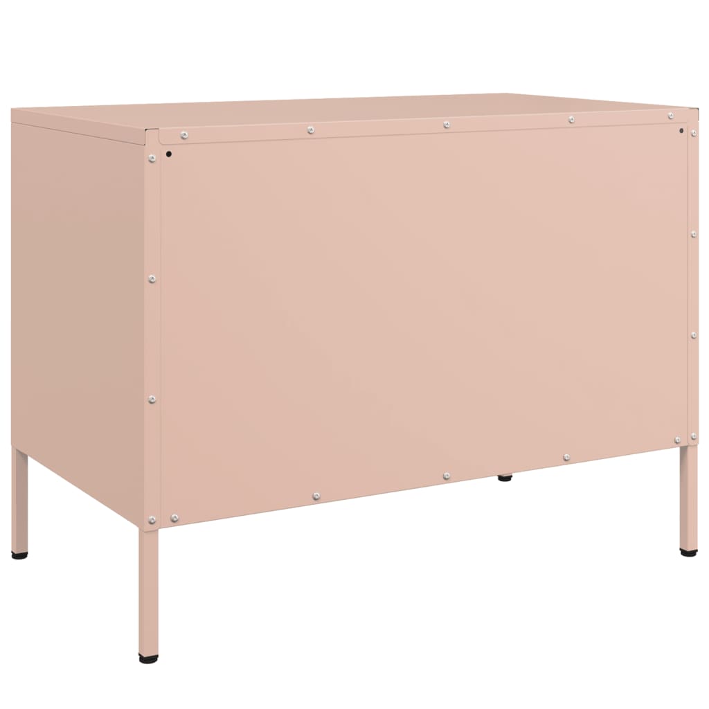 TV-Møbel DIV. TV-benk rosa 68x39x50,5 cm stål