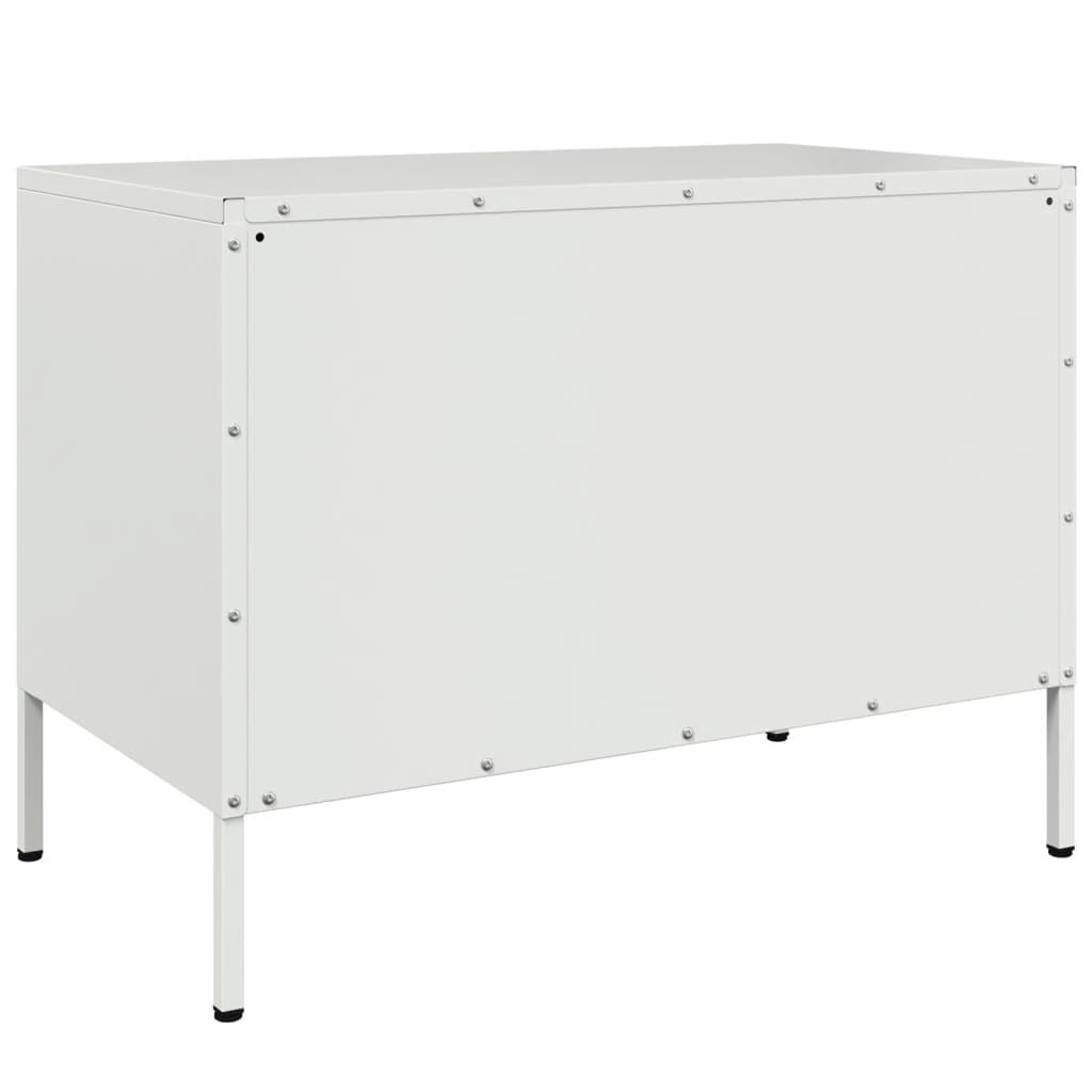 TV-Møbel DIV. TV-benk Hvit 68x39x50,5 cm stål