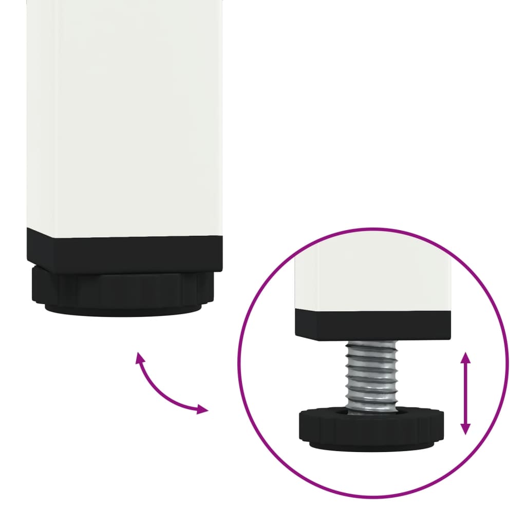 TV-Møbel DIV. TV-benk Hvit 68x39x50,5 cm stål