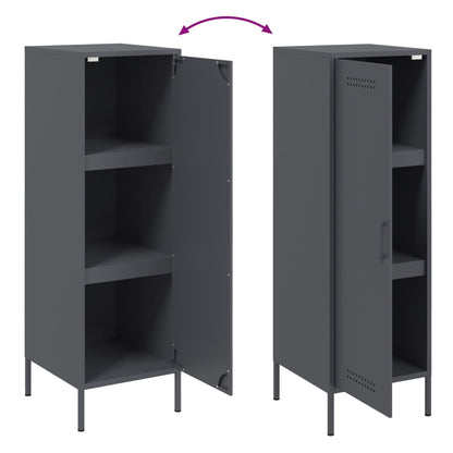 Skap DIV. antrasitt 36x39x113 cm stål