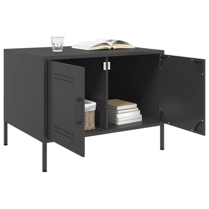 Salongbord Sofabord Svart 68x50x50,5 cm stål