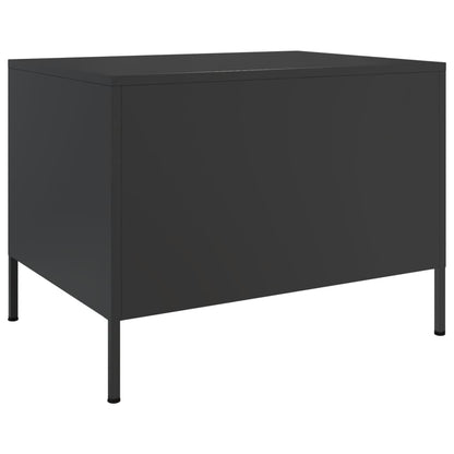 Salongbord Sofabord Svart 68x50x50,5 cm stål