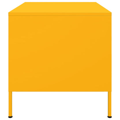 Salongbord Sofabord DIV. sennepsgul 68x50x50,5 cm stål