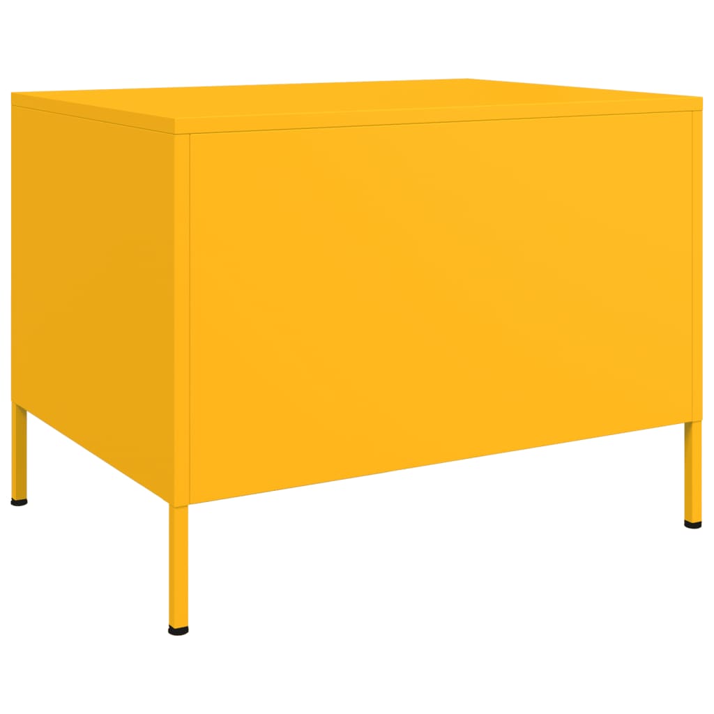 Salongbord Sofabord DIV. sennepsgul 68x50x50,5 cm stål