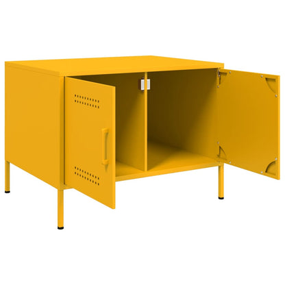 Salongbord Sofabord DIV. sennepsgul 68x50x50,5 cm stål