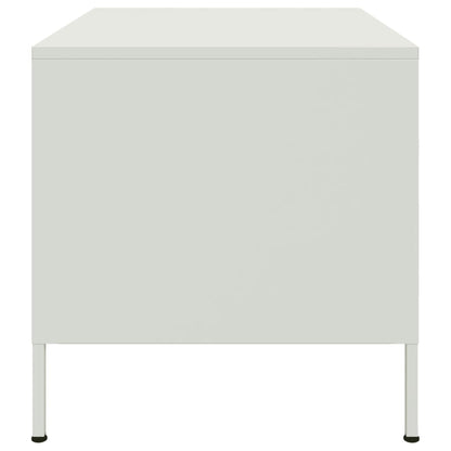 Salongbord Sofabord Hvit 68x50x50,5 cm stål
