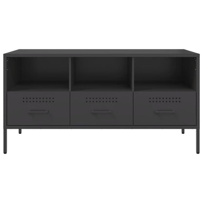 TV-Møbel DIV. TV-benk Svart 100,5x39x50,5 cm stål