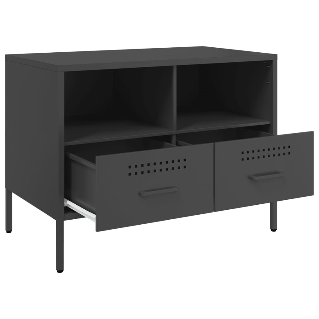 TV-Møbel DIV. TV-benk Svart 68x39x50,5 cm stål