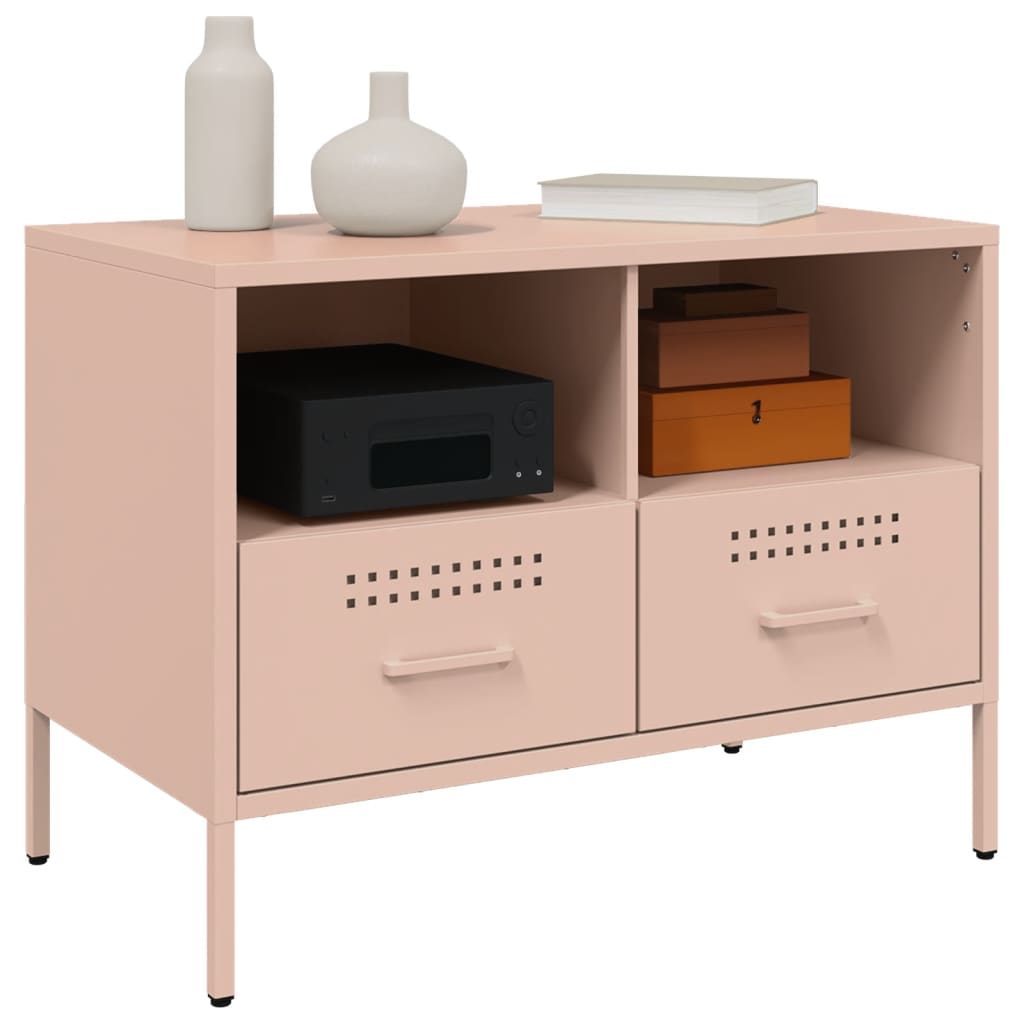 TV-Møbel DIV. TV-benk rosa 68x39x50,5 cm stål