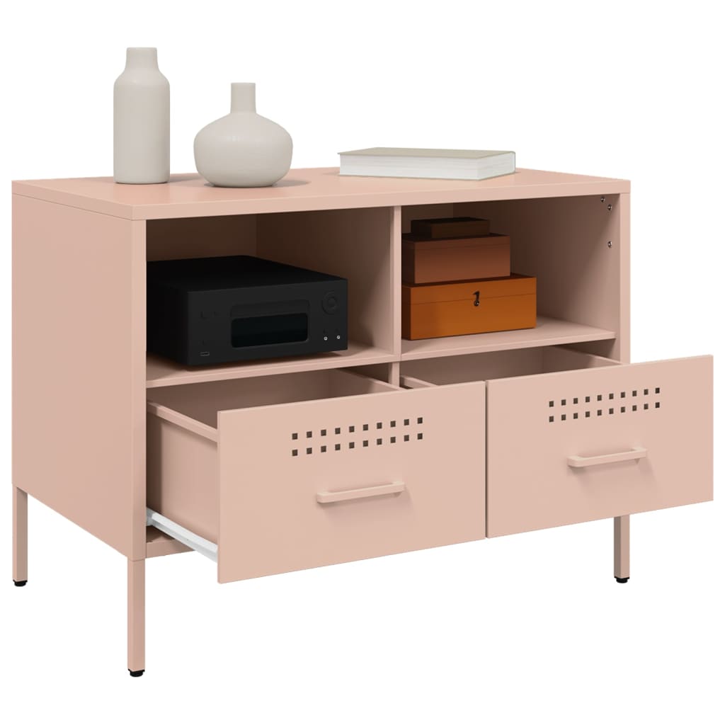 TV-Møbel DIV. TV-benk rosa 68x39x50,5 cm stål