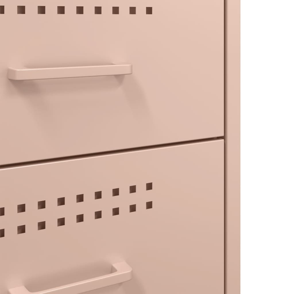 Nattbord Sengbord DIV. rosa 36x39x68 cm stål